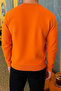 Men's Relax Fit Winter Orange Basic Sweater - 2