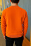 Men's Relax Fit Winter Orange Basic Sweater - 5