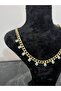 Gourmet Chain Mini Evil Eye Beaded Gold Shiny Brilliant Necklace - 3