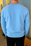 Men's Relax Fit Winter Baby Blue Basic Sweater - 5