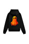 Unisex Oversized Melted Spirit Hoodie Black