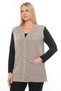Steel Knitwear Knitwear Winter Thick Mother Knitwear Buttoned Pocket Long Vest