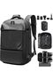حقيبة ظهر Celpack Air Pack Vacuum Backpack مع مضخة، حقيبة ظهر مضادة للسرقة للسفر والكمبيوتر المحمول، لون أسود، مقاس كبير