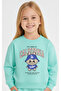 Girl's Labubu Printed Fleece-Lined Sweatshirt Tracksuit Set - 2