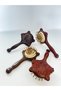 Cat Pattern Mini Hair Brush 17 cm Children Baby Comb Natural Wooden Brush Comb Af-108 - 3