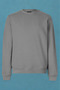 Gray Color Basic Crew Neck Men's Sweatshirt - 6