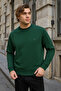 K.Green Color Basic Crew Neck Men's Sweatshirt - 2
