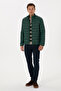 Men's Dark Green Coat 50310050-Vr079 - 4