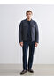 Vizyon New Season Slim Fit Shirt Collar Men's Coat - 2