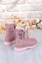 Cool Buckle Anatomical Warm Lining Non-Slip Sole Girls' Boots - 4