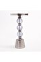 Classique Luxury Decorative Accent Side Table | Glass Sphere Pedestal End Table | Contemporary Metallic Finish | 58 x 31 x 31 cm - 2