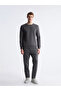 Crew Neck Printed Men's Thick Sweatshirt - 2