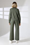College Collar Zippered Double Tracksuit Set - 7