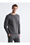 Crew Neck Printed Men's Thick Sweatshirt