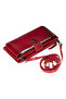 Genuine Leather Women's Wallet Bag with Strap, Phone Compartment, Card and Coin Compartments - Name Can Be Written