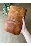 (We Write Names) Book Cover Pen Holder Set - Handmade Genuine Leather - 3