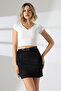 Mini Suede Skirt with Belt