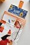 Linen Book Cover with Pockets, Pumpkin Girl Patterned Bookworm Gift - 5