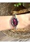 Vintage Silver Inside Burgundy Women's Wristwatch
