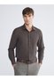 Rmz Gi̇yi̇m Farkiyla Slim Fit Long Sleeve Poplin Men's Shirt