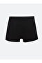 Black Standard Fit Cotton Flexible Men's Boxers 3 Pcs - 3