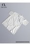Unisex Fire and Water Printed Lover Couple Combination Design Oversize T-Shirt 2-Pack - 5