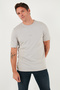 Text Detailed Cotton Regular Fit Crew Neck t Shirt Men's t Shirt 59020203 - 5