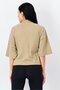 Women Oversized Fit Short Sleeve Outdoor T-Shirt, Dark Beige - 2