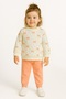 Girl's Ribbon Patterned Cotton 2-Piece Pajama Set - 6