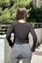 Women's Buttoned and Detailed Slim Soft Knitwear Cardigan - 4