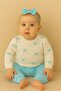 Girl's Ribbon Patterned Cotton 2-Piece Pajama Set - 2