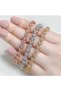 Gold Heart Detailed Zircon Stone Tennis Bracelet – Elegant & Sparkling Design |   Woman |   Stainless Steel - 6