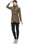 Modest Swimsuit for Women Full Cover Burkini Sport Long Sleeves MG L001 - 4