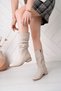 Women's Heeled Bellows Boots - 6