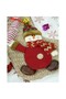 Gift stocking, Evolium, with Patterned , brown, size 20x45 cm, textile, interior - 6