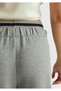 Women's light grey modal blend wide leg joggers with pockets and drawstring waist - 6