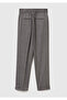 Women's Gray Viscose Blend Folded Leg Jogger Pants - 4