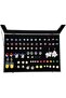 Removable Jewelry Tray Showcase Display Stackable - Black Velvet (Rings) - 3