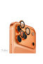 Glass Camera Lens Protector with Cosmic Orange Metal Frame Compatible with Apple iPhone 17 Pro Max / 17 Pro