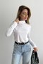Women's turtleneck long sleeve blouse