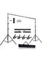 10 x 10 Ft Heavy Duty Adjustable Muslin Backdrop Stand Kit (3M x 3M)
