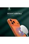 Leather MagSafe Case for iPhone 17 Pro Max – Camera Protection, Anti-Scratch, Orange - 3