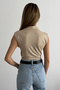 Women's High Neck Sleeveless Blouse - 4