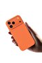 Leather MagSafe Case for iPhone 17 Pro Max – Camera Protection, Anti-Scratch, Orange - 5