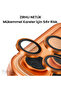 Glass Camera Lens Protector with Cosmic Orange Metal Frame Compatible with Apple iPhone 17 Pro Max / 17 Pro - 3