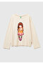 Women's cream cotton blend gorjuss Printed pajama top - 2