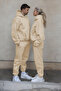 UNISEX 3-YARN BRUSHED INSIDE OVERSIZED COUPLE SPECIAL TRACKSUIT SET (SINGLE)