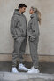 UNISEX 3-YARN BRUSHED INSIDE OVERSIZED COUPLE SPECIAL TRACKSUIT SET (SINGLE)