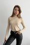 Women's turtleneck long sleeve blouse - 3