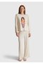 Women's cream cotton blend gorjuss Printed pajama top - 5